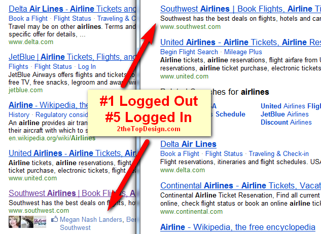 bing-social-kunal-blog-airlines-markedup Facebook Likes Impact SEO SERPs on Bing