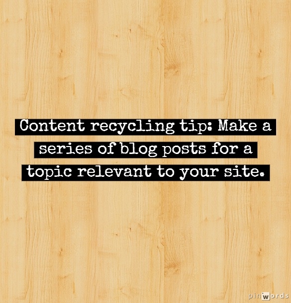 Make a Blog Series