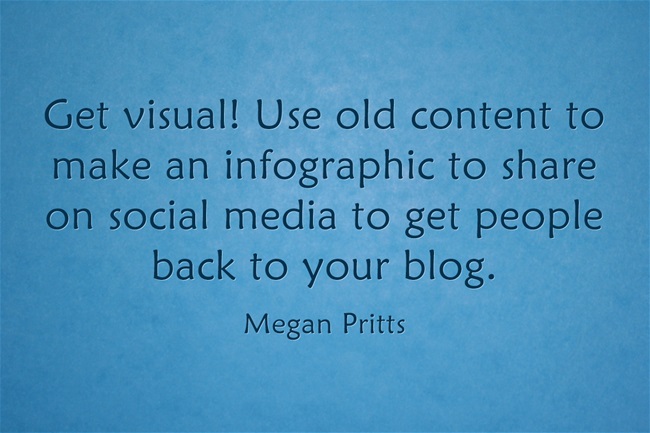 Create infographics from old blog posts