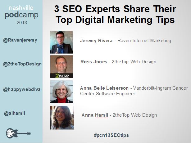 3 seo experts share top digital marketing tips podcamp